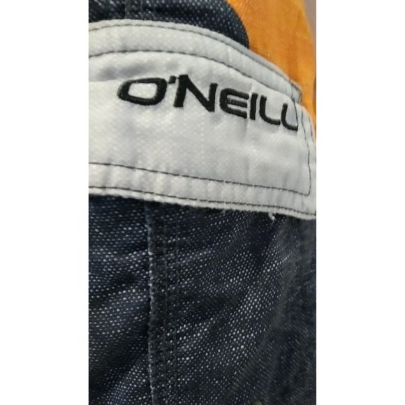O'neill Mens Board Shorts Black Orange Gray Swim Short Surf Beach Size 28 - Picture 4 of 7